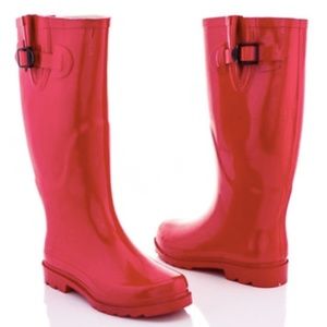 Rasolli Women's Rain Boots Size 11 - RED